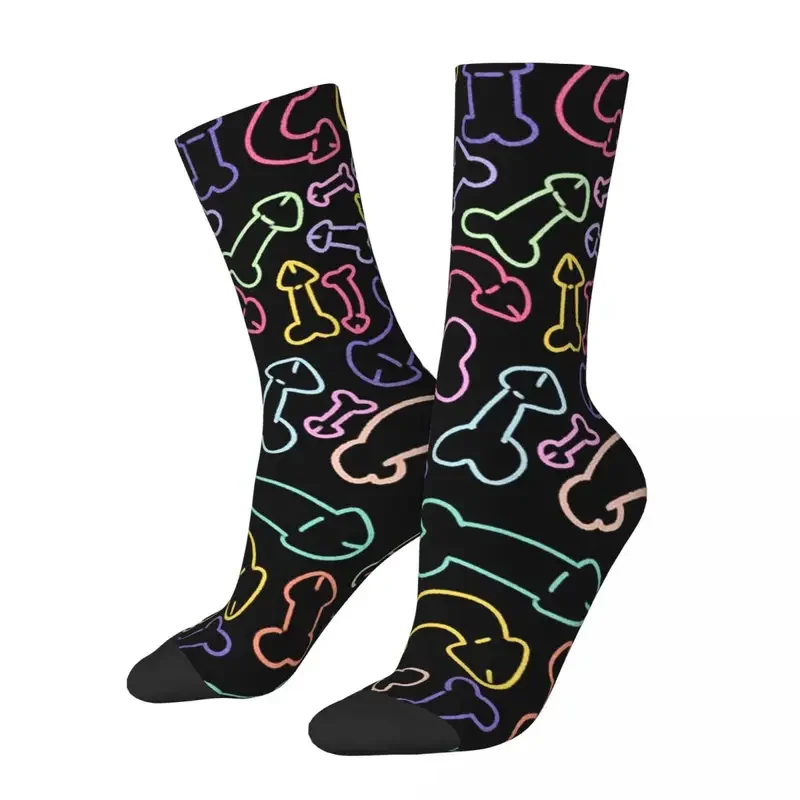 

Y2K pastel penis pattern mask black Harajuku sweat absorbing stockings all season long socks for man WOMAN'S birthday present