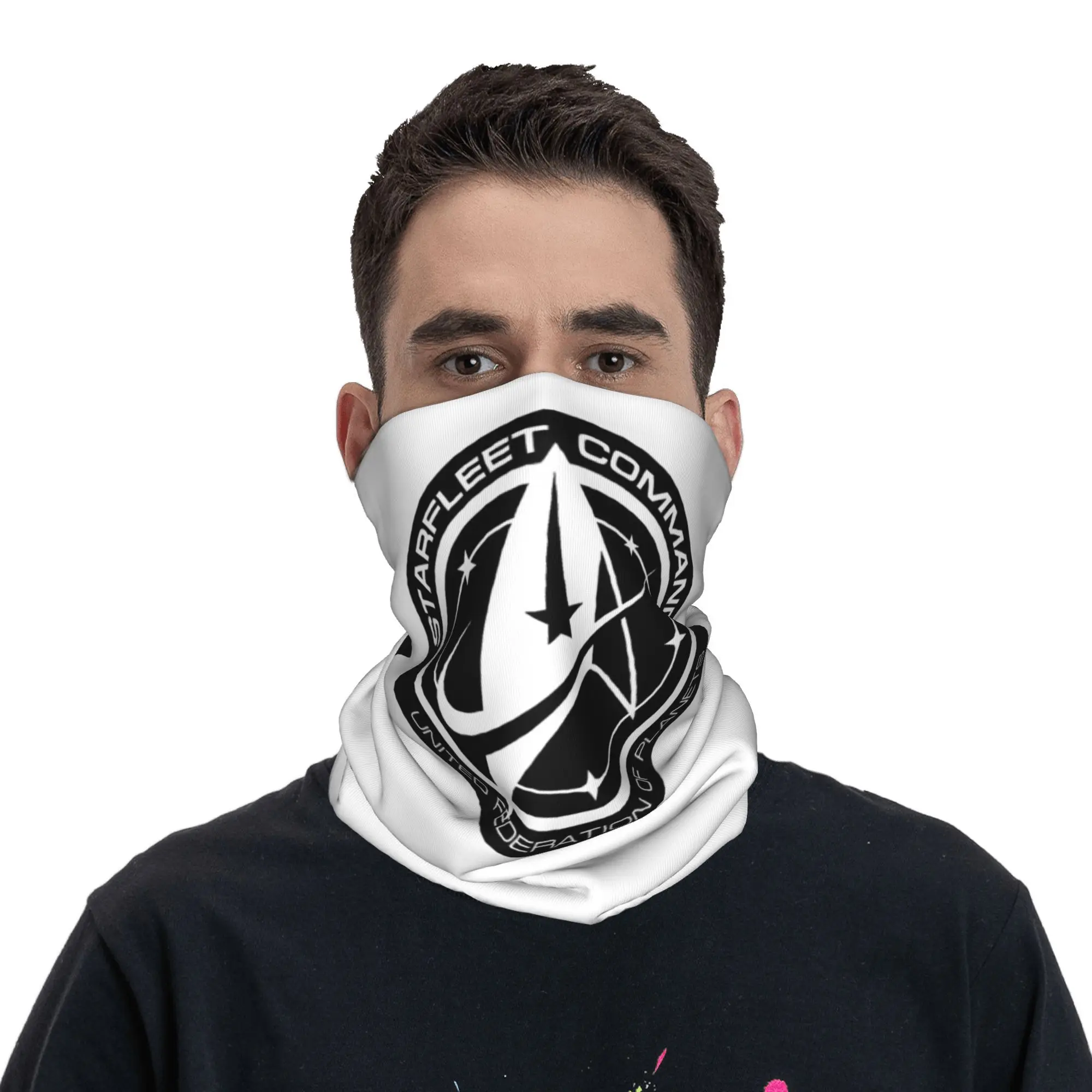 Estrelas treks bandana pescoço capa impressa envoltório cachecol quente ciclismo cachecol esportes ao ar livre unisex adulto à prova de vento