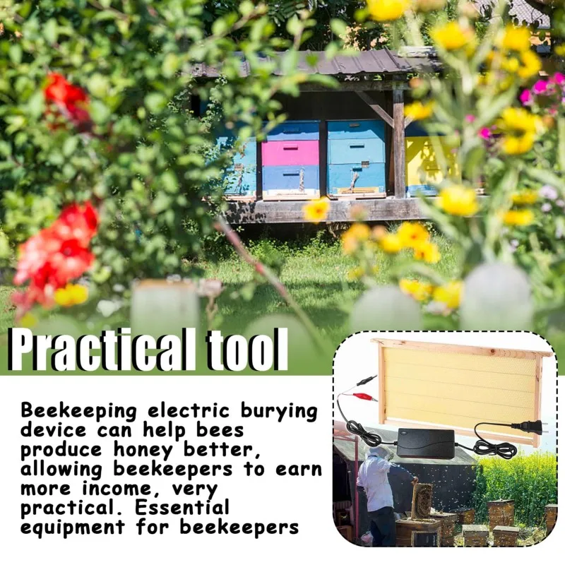NEW HOT In Stock-For Beehive Electric Embedder 60W Heating Device Wax Foundation Wire Tool For Bee Keeper EU Plug