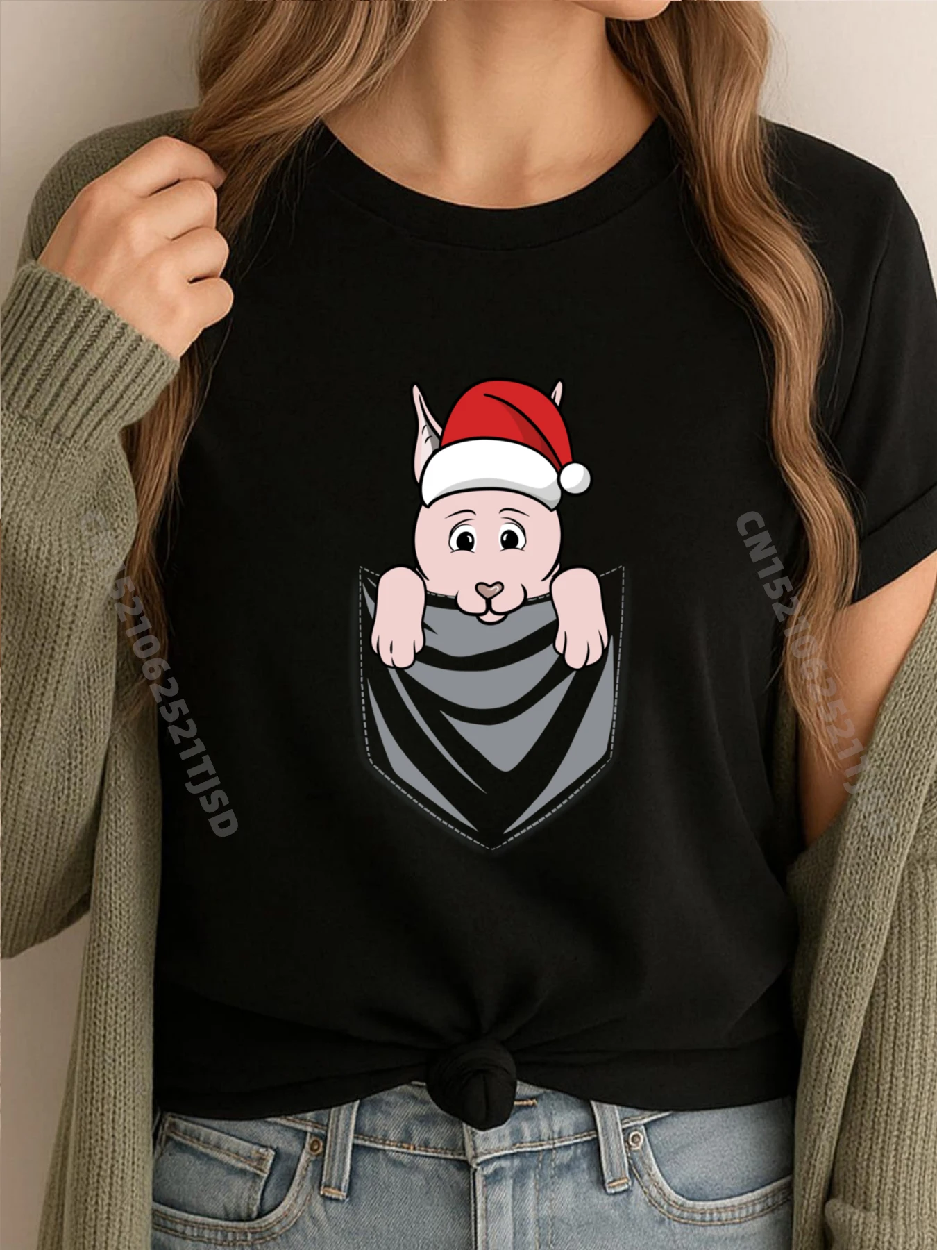 

Карманный графический сфинкс, кот, забавный питомец, рождественский Harajuku, мужские новые топы и футболки