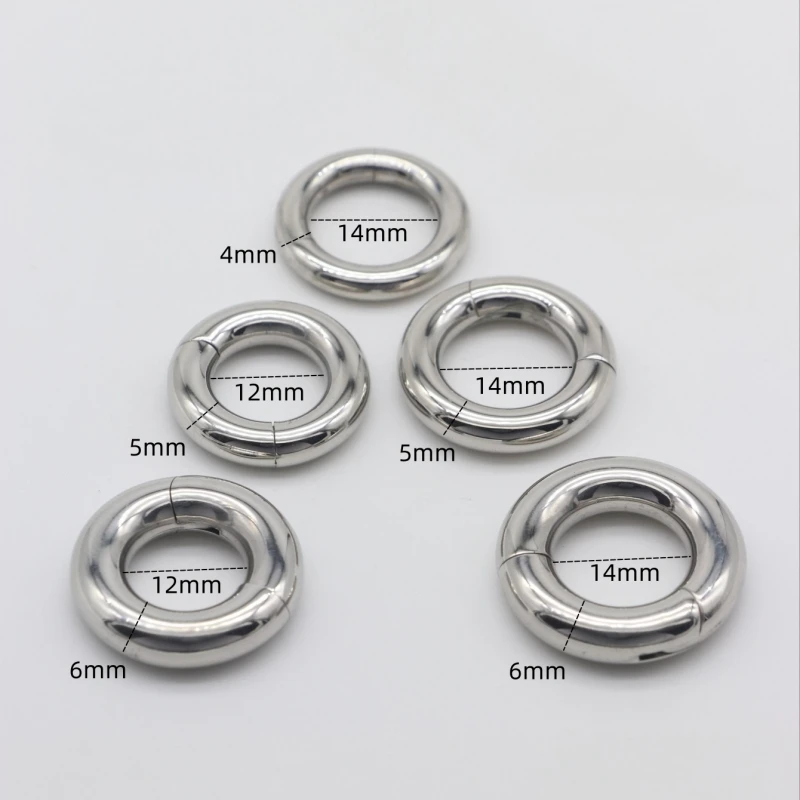 1PCS 2mm 2.5mm 3mm Segment Clickers Stainless Steel Hoop Ring Thick Hinged Septum Lip Ear Cartilage Body Piercing