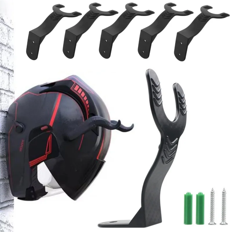 1-3PCS Motorcycle Helmet Display Hanger Stand Multipurpose Hook Hanger Home Luggage Jacket Holders Wall Mount Storage Holder