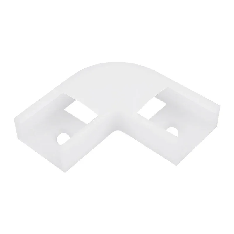 V Corner Connectors Aluminium Profiles Channel Holder 90 Degree Plastic Milky White 4.5cm For LED Strip Bar Light U Shape Black