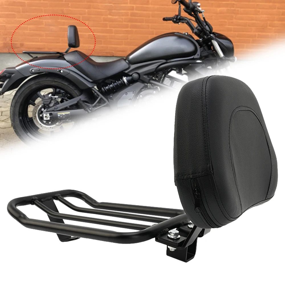 

Rear Backrest Sissy Bar Luggage Rack Pad Kit For Kawasaki Vulcan S 650 VN650 EN650 2015-2023 Rear Shelf Passenger Back Tailstock