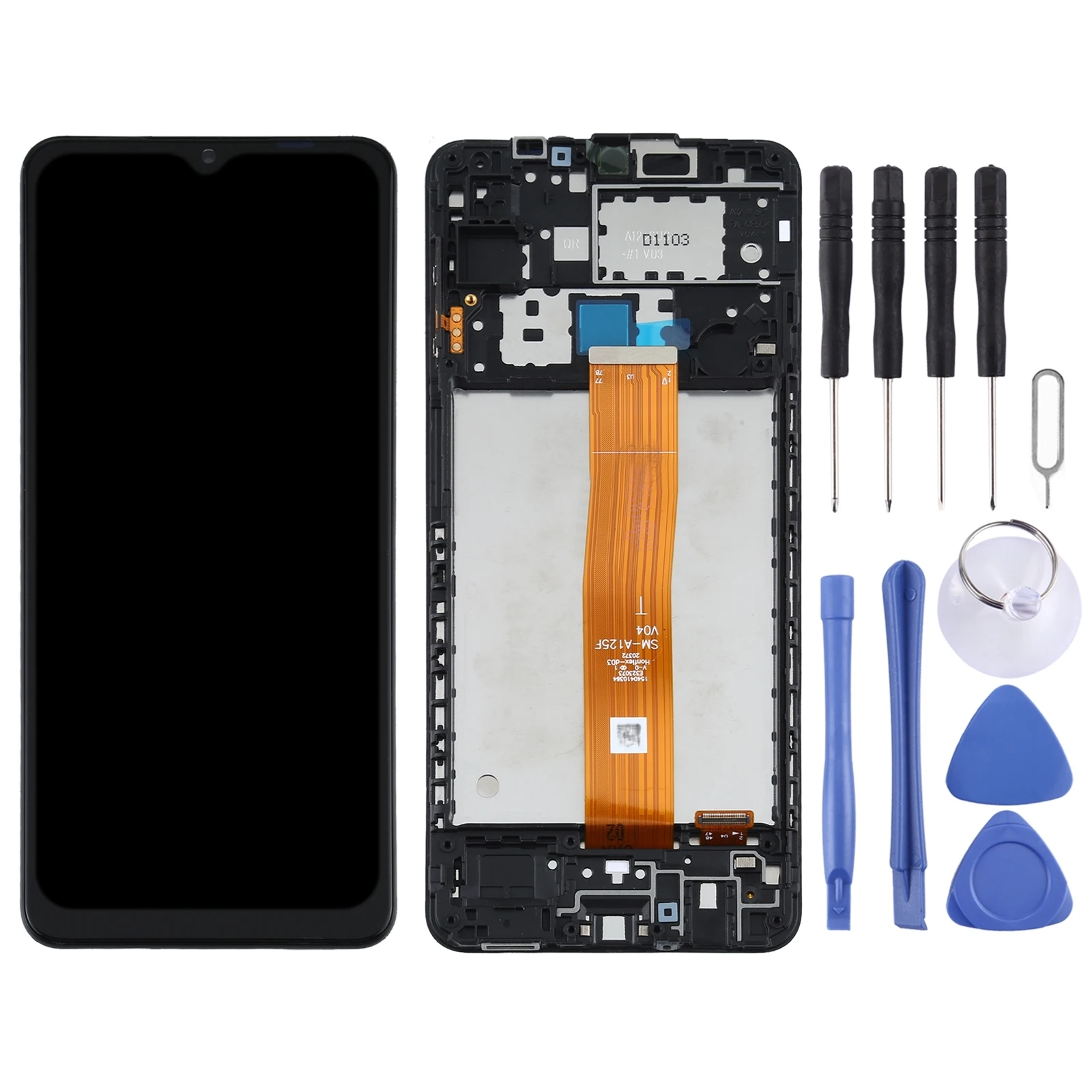 LCD Screen for Samsung Galaxy A12 4G SM-A125F Digitizer Full Assembly with Frame