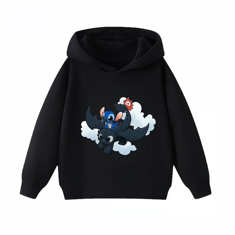 Potdemiel كيفية تدريب التنين الخاص بك بلا أسنان للأطفال هوديي غرزة الاطفال البلوز الخريف والشتاء الدافئة الاطفال مقنعين البلوز