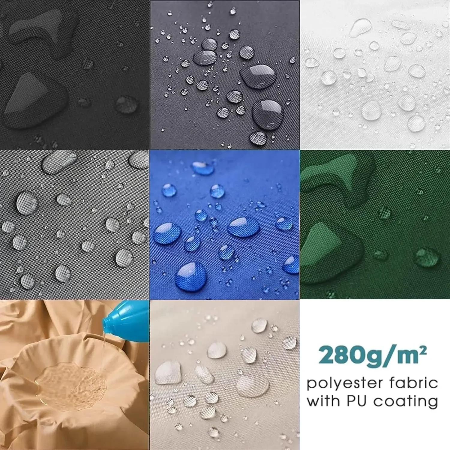 Retractable Patio Awning Fabric Replacement UV Resistant & Windproof Outdoor Canopy Top Cover for Doors & Windows - 12x10ft Blac