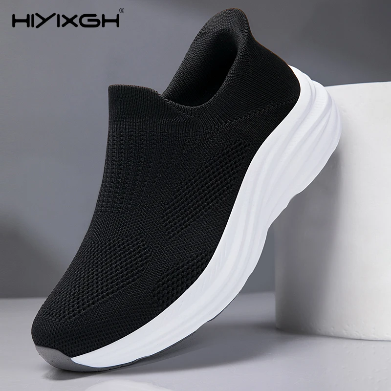 

Unisex Breathable Knitted Thick Bottom Lazy Shoes 2026 Lightweight Loafers Casual Sports Shoes