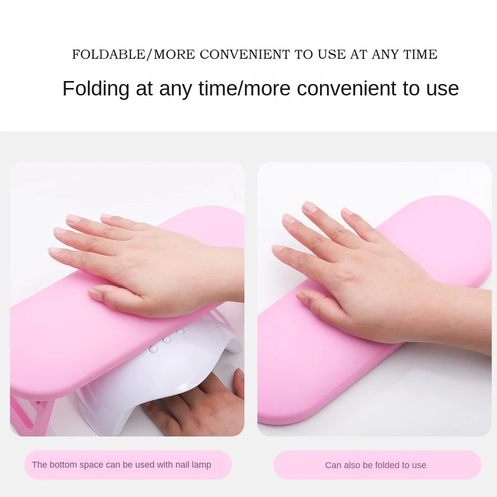 

Non slip Professional Nail Hand Foldable Arm Rests Hand Holder Portable Salon Tool Nail Art Stand