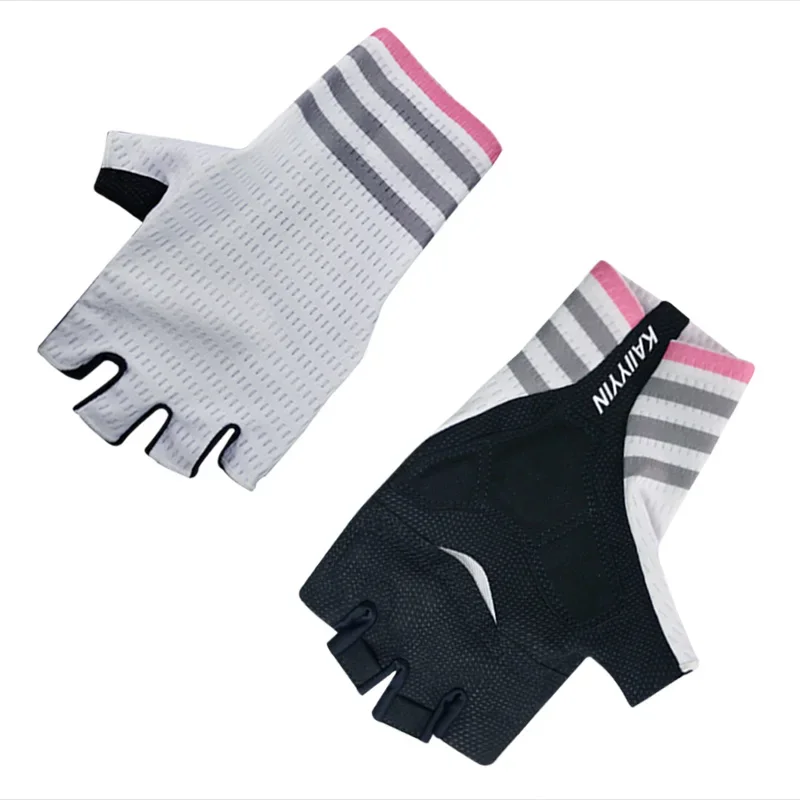 New Pro Aero Mesh Stripe guanti da Ciclismo su strada traspiranti uomo donna guanti sportivi da bici antiscivolo guanti antiurto Ciclismo