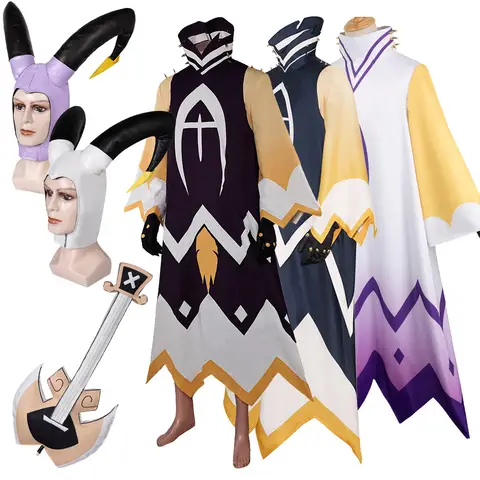 Adult Adam Cosplay Guitar Costume Mask Male Cartoon Roleplay Robe Cloak Hat Halloween Carnival Fancy Dress Up Party Suit