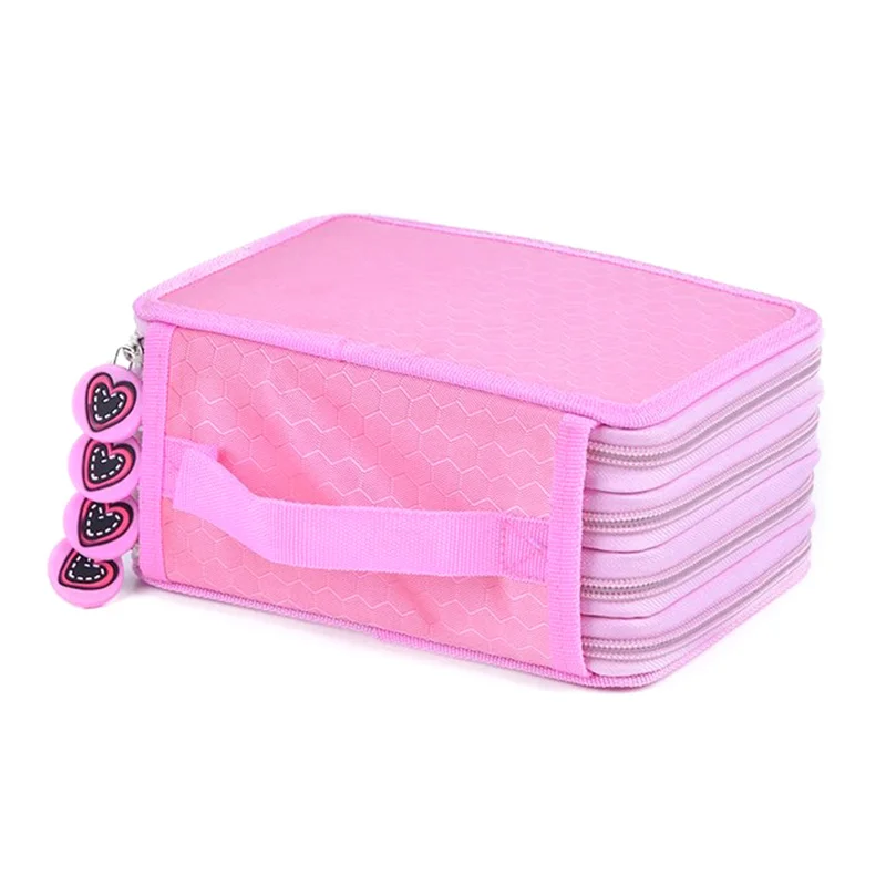 Estuche para lápices de colores con compartimentos, prácticos bolsas para lápices grandes para acuarelas, bolígrafos de Gel y lápices normales