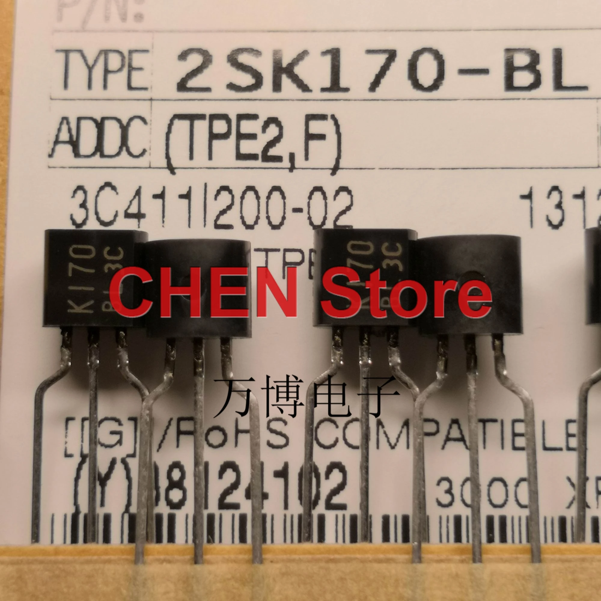 

2PCS NEW Original 2SK170-BL TO-92 Transistor 2SK170 BL Audio Power Amplifier K170-BL K170