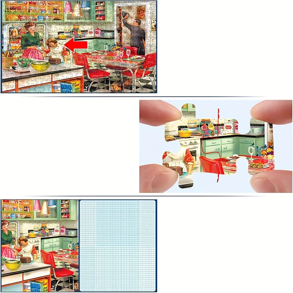 500/1000pcs Adult Puzzle, High-Quality, Relaxing Fun Family Game, Perfect for Birthdays, Christmas, Halloween, and Gifts, Best