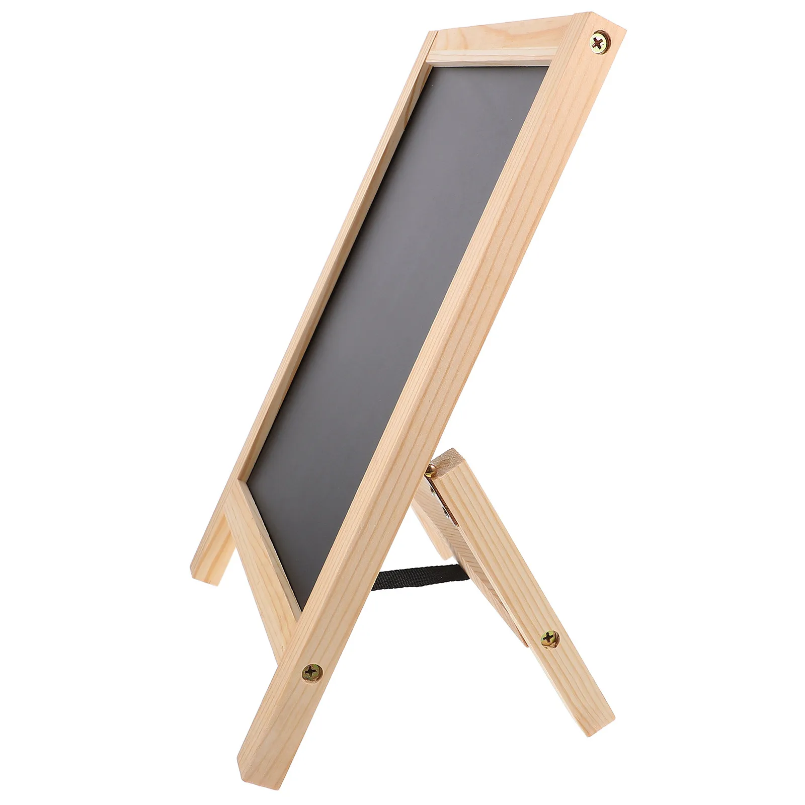 

Vertical Desktop Wood Chalkboard Black Small Chalkboard Message Board Versatile Advertising Display Board for Home Office Cafe