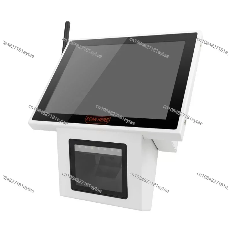 Android Touch Price Checker Kiosk with Barcode Qr Code Scanner Wall Mount Supermarket Price Checker