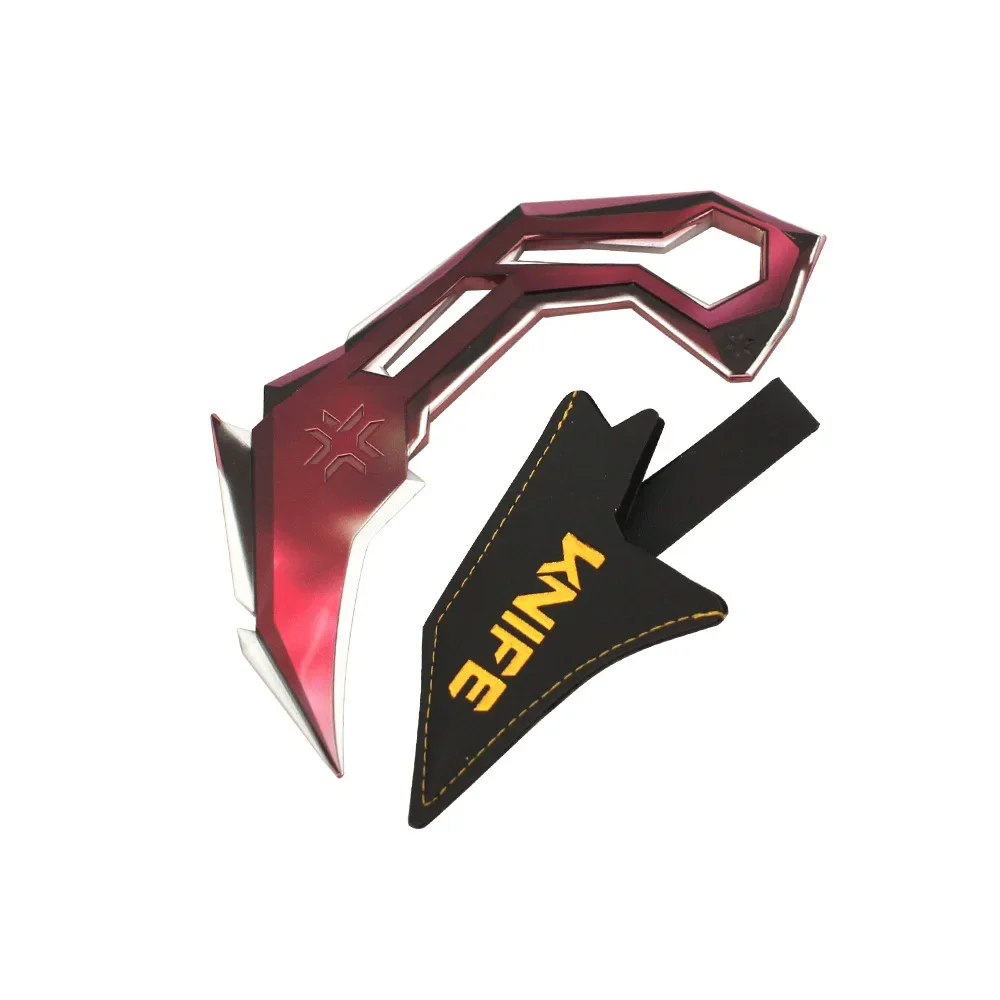 발로란트 2025 VCT 클로 나이프 장난감 검 카람빗 야광 커서 전체 금속 가중 버전 게임 근접 전술 나이프 남자아이 선물