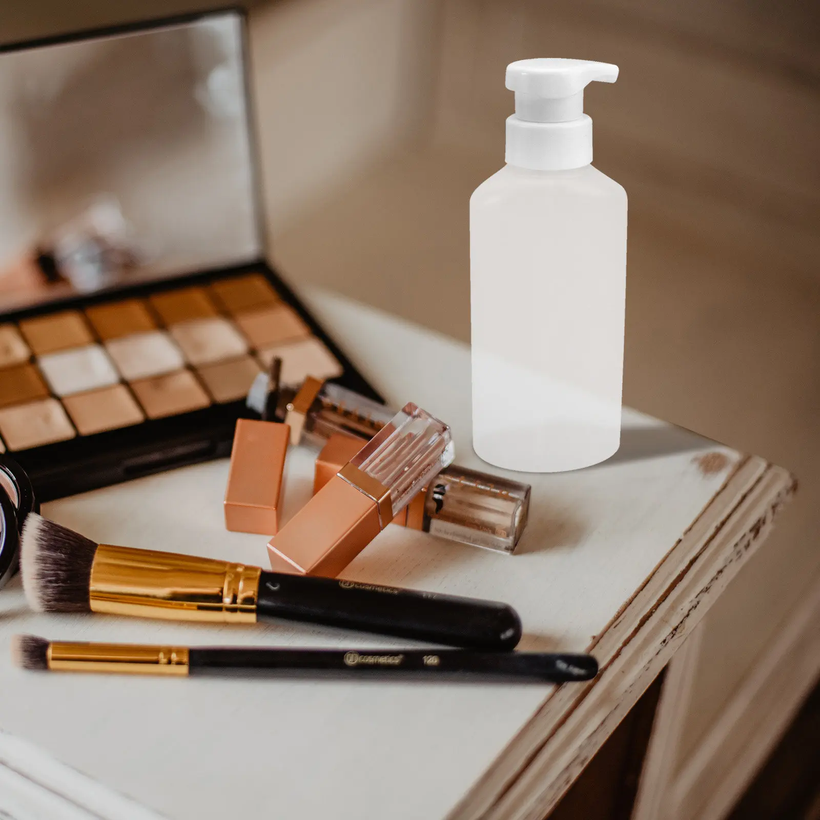 

2Pcs Cleaning Dispenser Bottle Refillable Transparent Foam-Making Pump Container Long Straw for Shampoo Lotion Liquid Soap