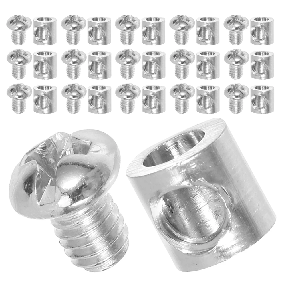 

30pcs Wire Rope Self-locking Buckle Cable Clamp Adjustable Steel Retractable Braided Luggage Clamps Fixing Tool Metal Heavy Duty