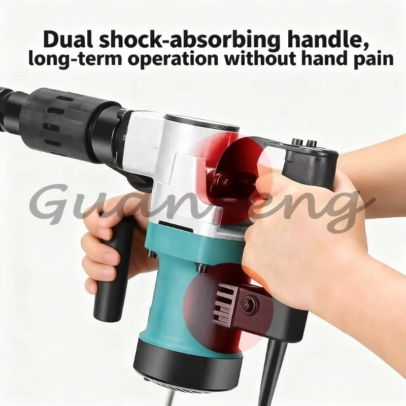 Heavy Duty Lightweight Demolition Hammer, Electric Pickaxe for Wall Demolition Plumbing Installation