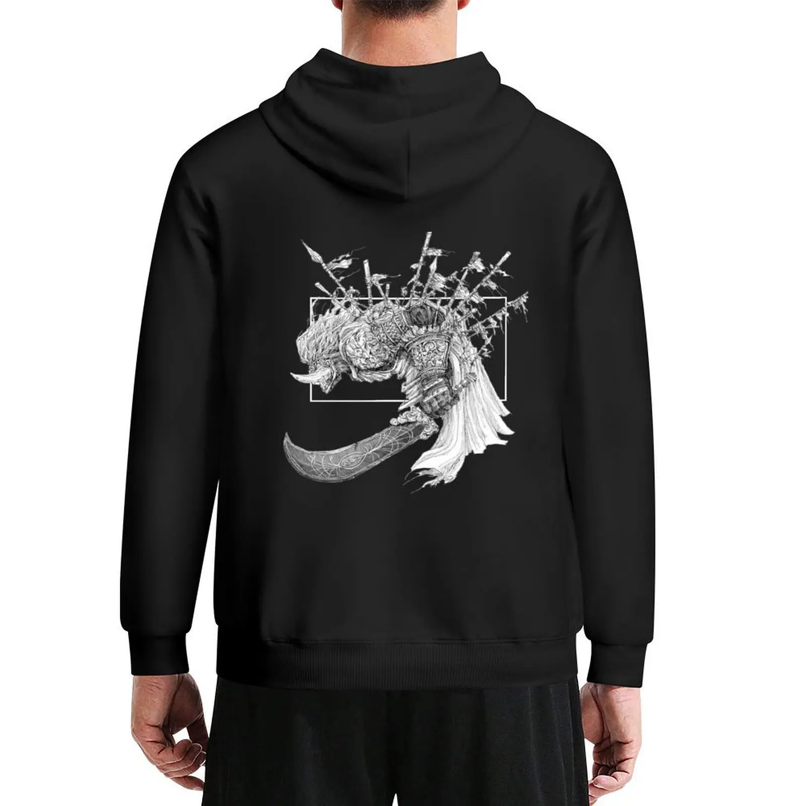 

Starscourge Radahn Hoodie men wear hooded shirt mens clothing anime clothing graphic hoodies