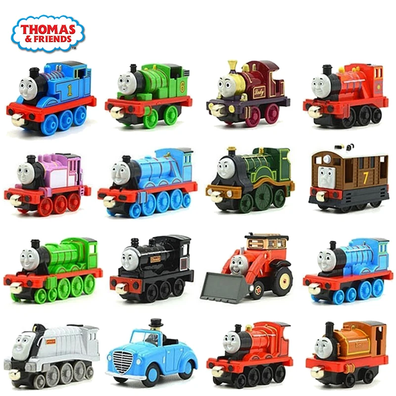 Original Thomas and Friends Magnet Magnetic Train Toy Connection Alloy Trains Car Model Kids Toys for Boys Toby Gordon Lady Hiro