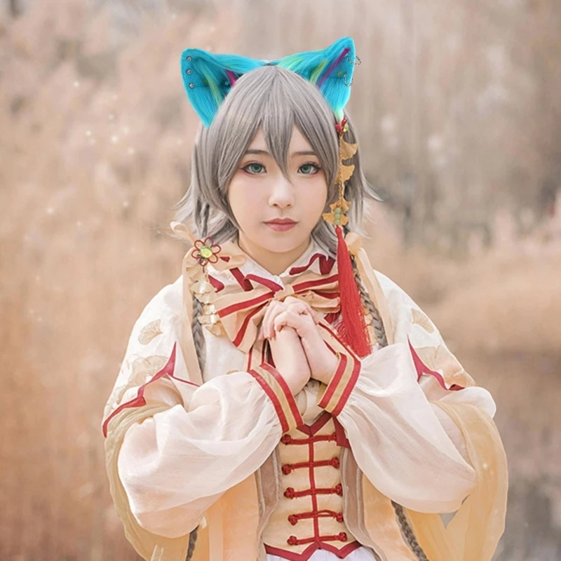 Bé Gái Handmade Lông Mèo Lông Mèo Con Trang Phục Hóa Trang Mèo Cosplay