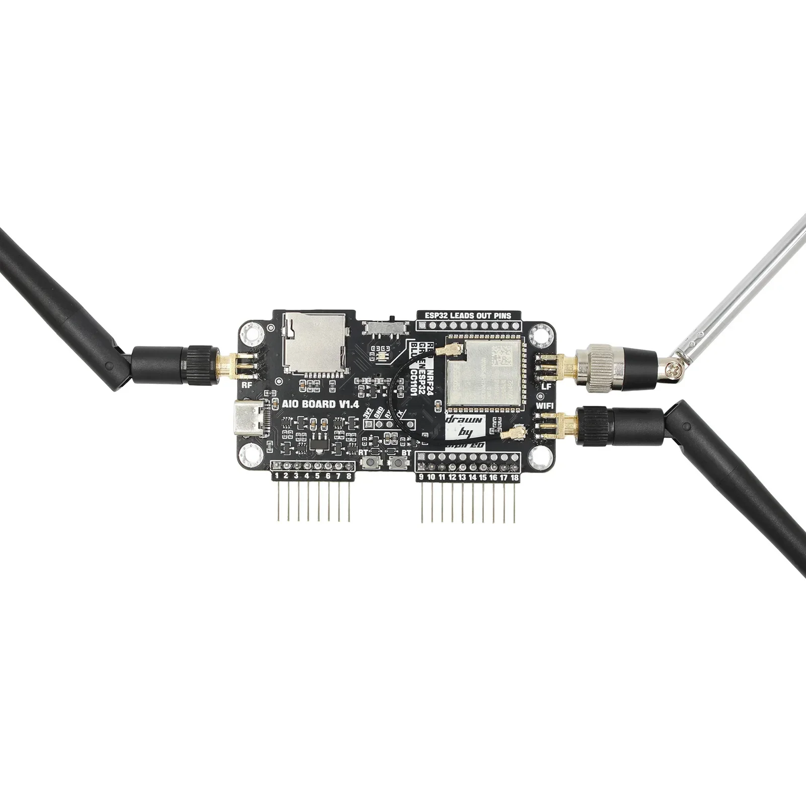 

wifi three-in-one expansion board NRF24 + ESP32 multi-function expansion module