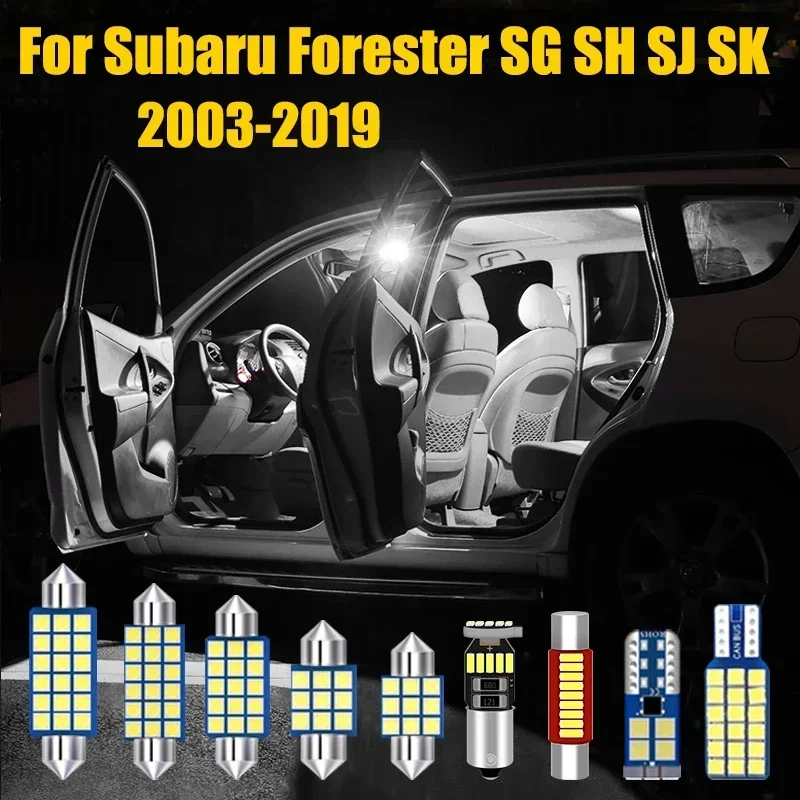 For Subaru Forester SG SH SJ SK 2003-2007 2008 2009 2010 2011 2012 2013 2014 2015 2016 2017 2018 2019 Car LED Lights Accessories