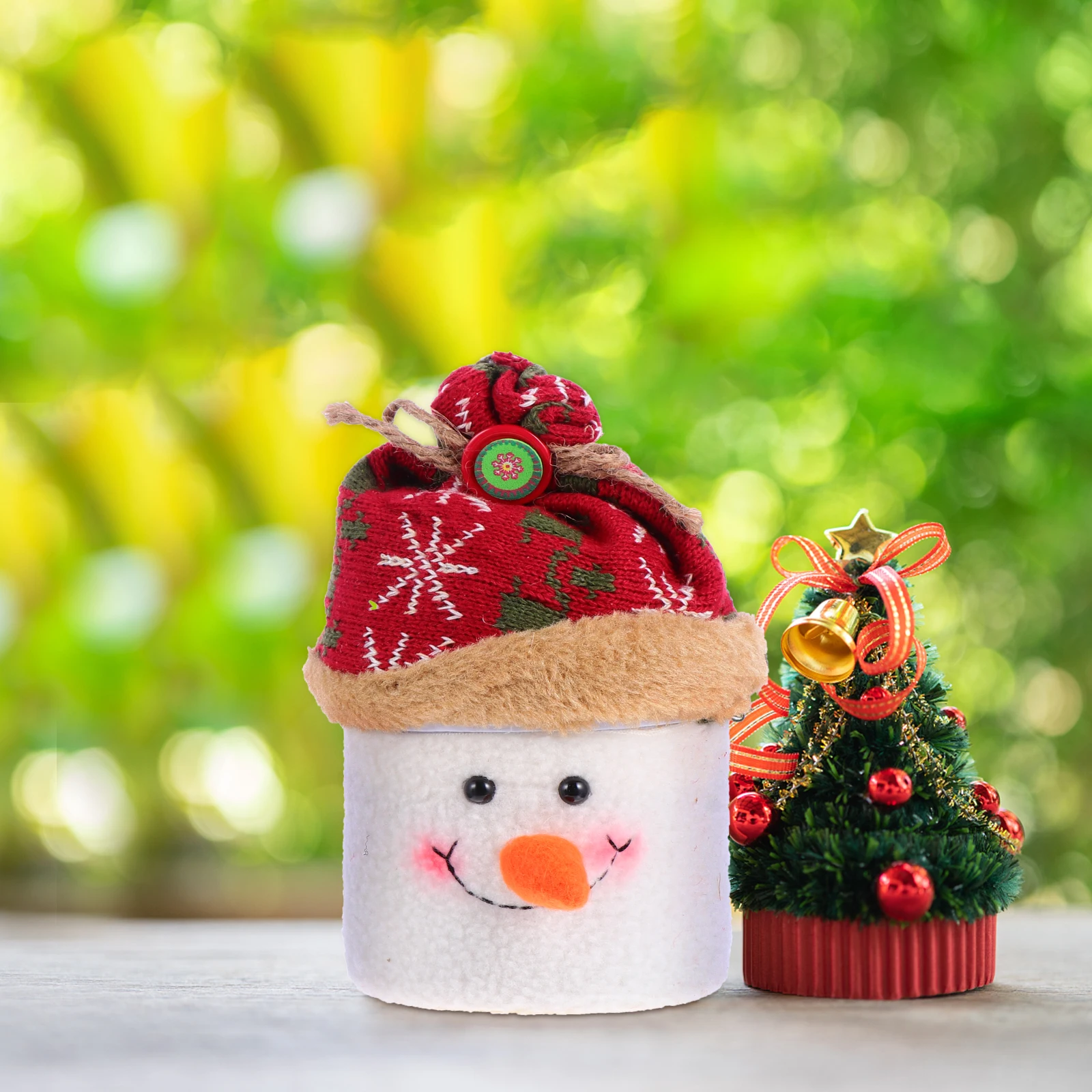 

2pcs Lovely Christmas Candy Boxes Creative Storage Container Gift Box For Sweets Mints Desktop Ornament Xmas Candy Can Sweets
