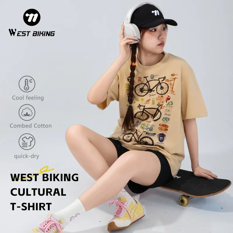 

Футболка WEST BIKING Brand Culture Летняя классная футболка
