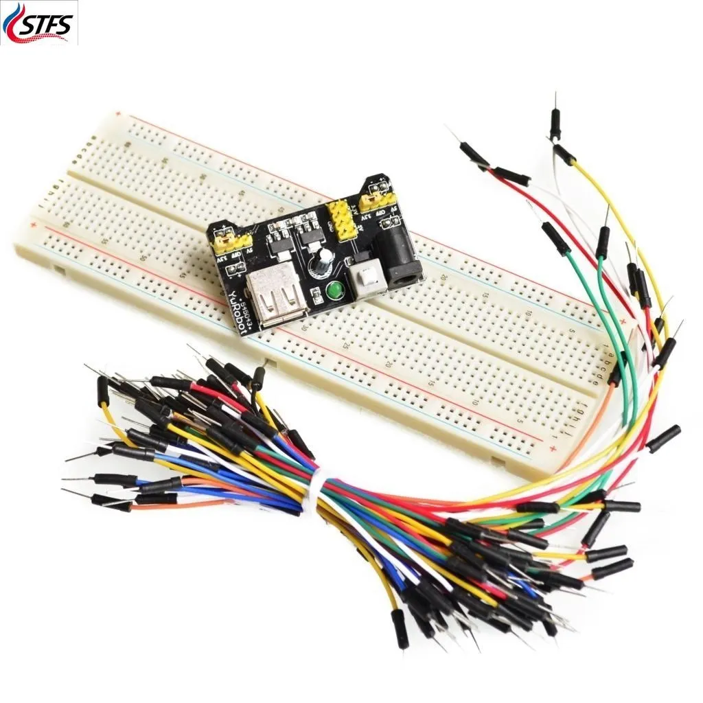 mb-102 Breadboard Power Supply Module /mb102 white Breadboard Dedicated Power Module 2-way 3.3V 5V MB-102 Solderless Bread Board