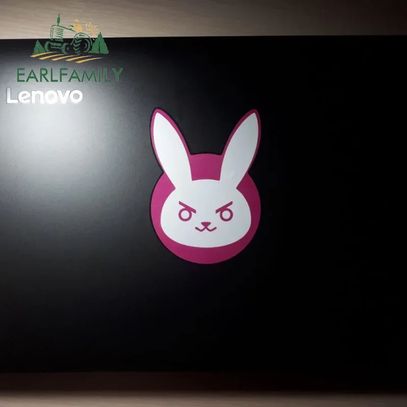 EARLFAMILY D.Va DVA Overwatch Logo Auto Aufkleber Persönlichkeit Vinyl Aufkleber Wasserdicht Laptop Stoßstange Windschutzscheibe Auto Zubehör