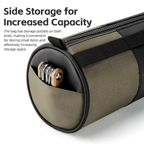 Imagen 2 del producto ROCKBROS-bolsa para bicicleta, bolsa reflectante para manillar, capacidad de almacenamiento, multifuncional, portátil, bolso de hombro de 1,7l, accesorios para bolsa frontal