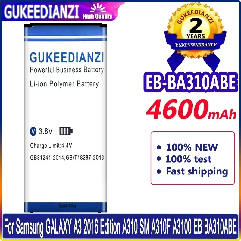 

EB-BA310ABE 4600mAh Rechargeable Mobile Phone Batteries For Samsung GALAXY A3 2016 Edition A310 A5310A A310F SM-A310F A31