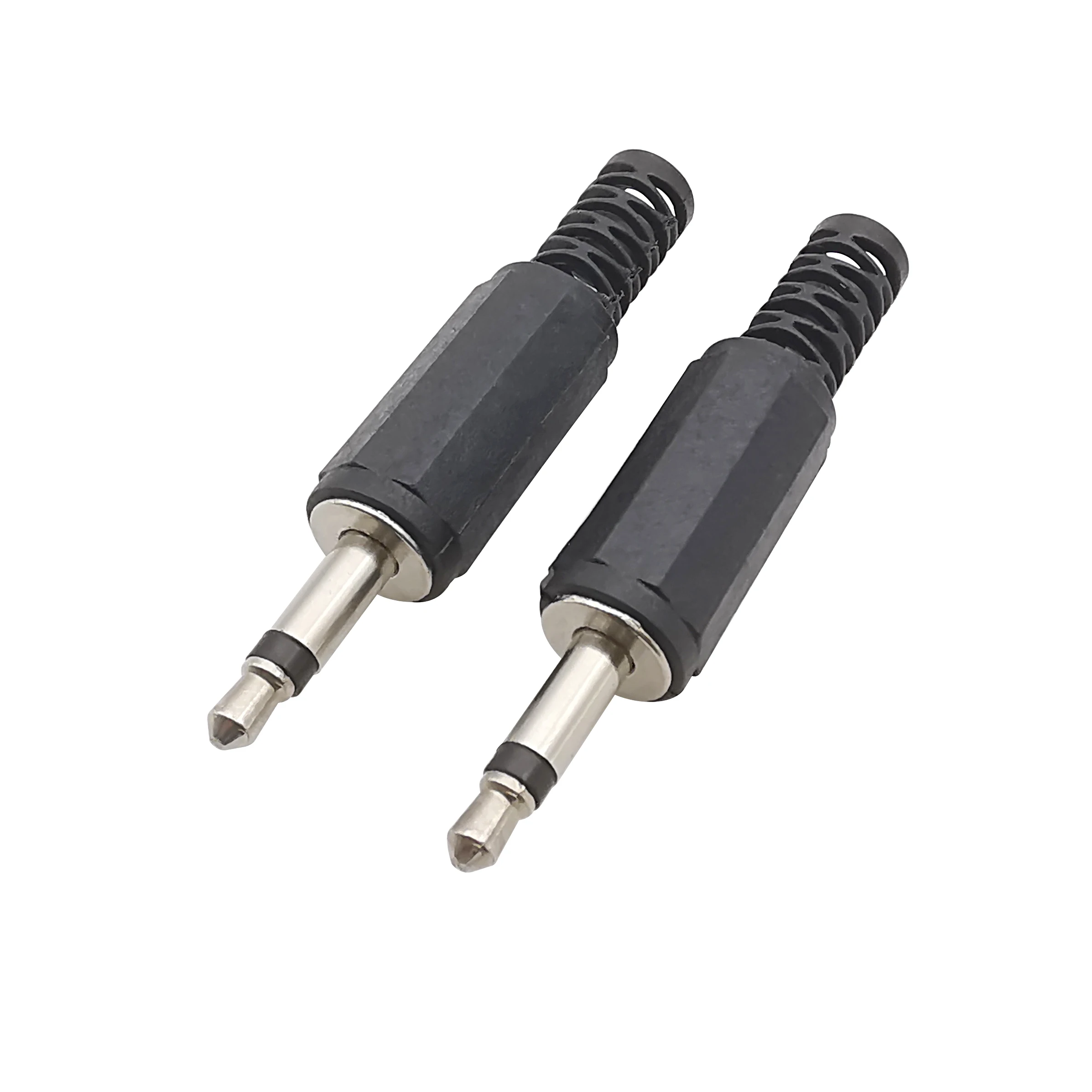 10/5Pcs Plastic 3.5 mm Male Plug Mono Audio Headphone Adapter Single Channel 3.5mm Plug Jack Solder Extension Cable Connector