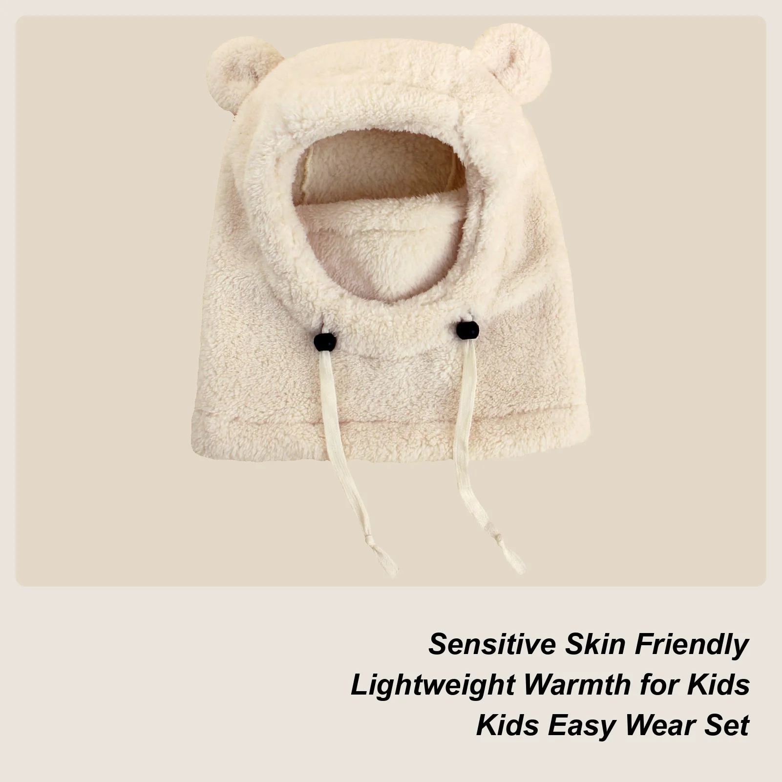 

Kids Winter Hat Windproof Knit Beanie Cold Weather Thermal Hat Face Cover For Kids Boys Girls Outdoor Cycling Snowboarding