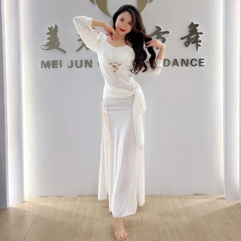 2023 Spring and Summer Belly Dance Gown Folk Shaabi Performance Training Dress Oriental Dance Dress