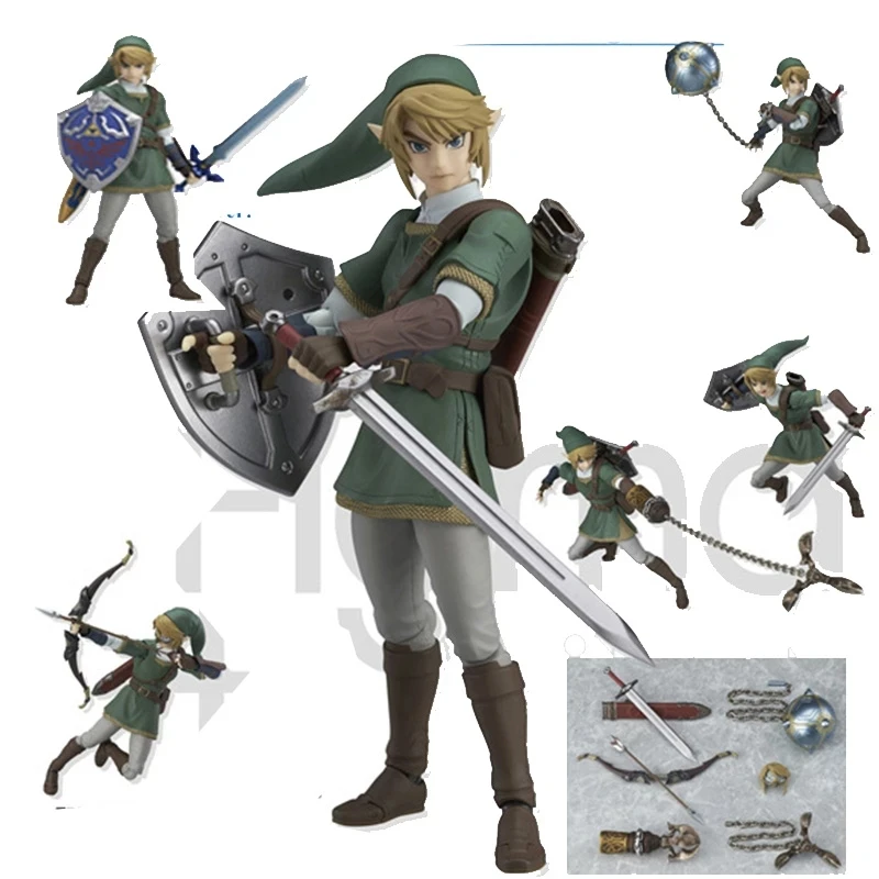 Luxury Skyward Sword Figma 320 Link Zelda Twilight Princess DX Ver. Action Figure Breath Of The Wild Figura Model Toys 16CM