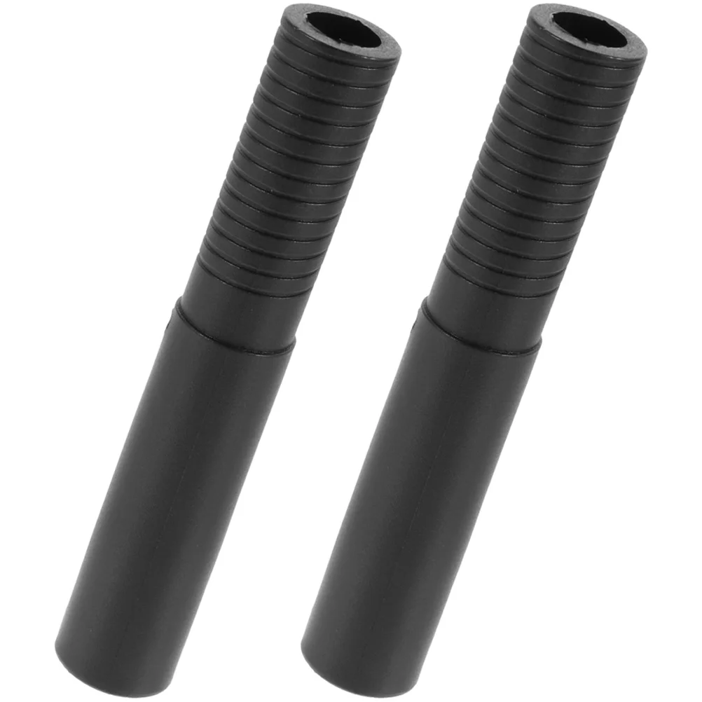 

2pcs Golf Club Extensions Smooth Edges Durable PP Material Lightweight Golf Shaft Extenders Black Plastic Home Supplies