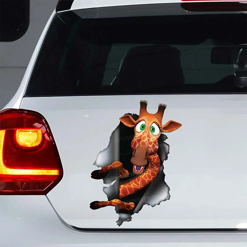 Funny Giraffe Animal Car Sticker Waterproof Vinyl Decal Bumper Rear Window Laptop Self-adhesive Decal For Car Accessories SH197