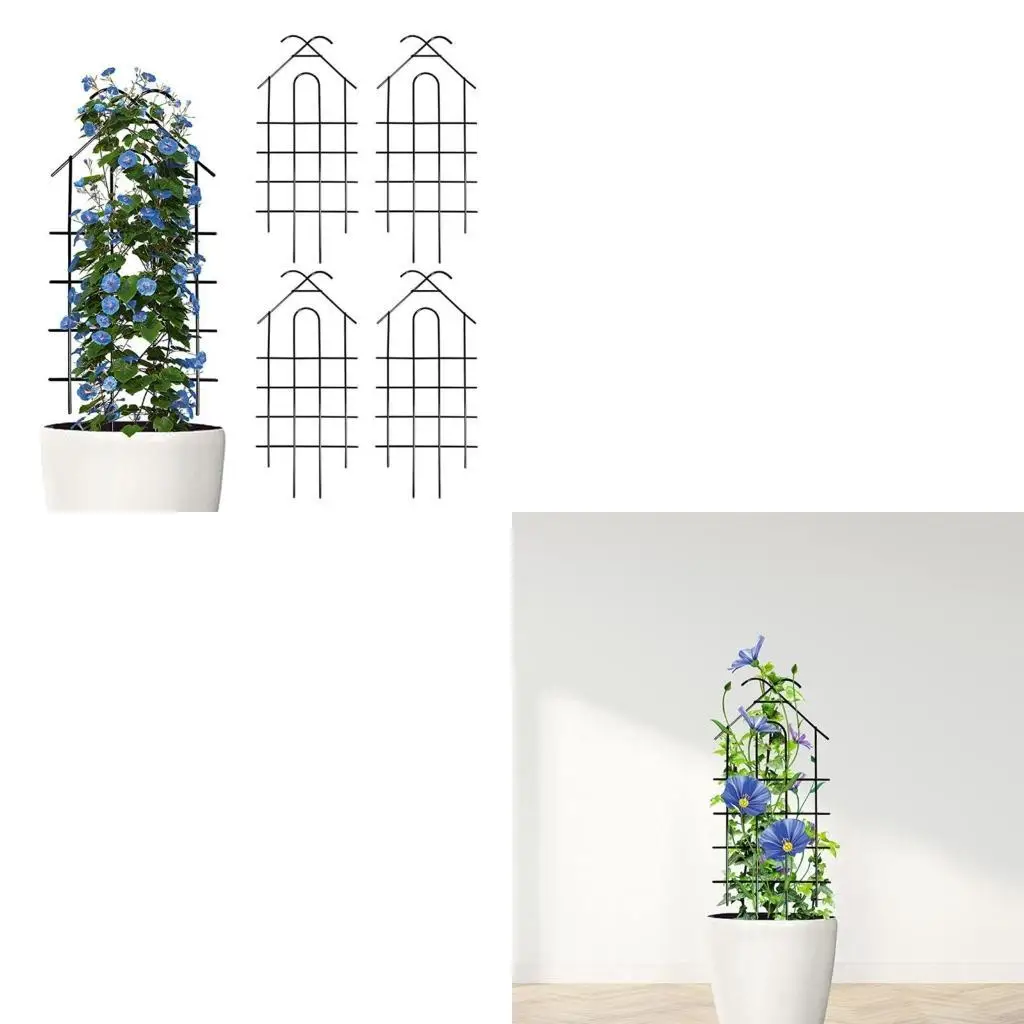 

Wrought Metal Plant Trellis Indoor Potted Plant Yard Gardening Tool Supplies C5AD