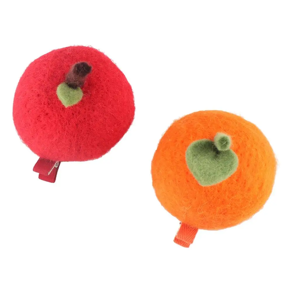 

Cute Barrettes Gifts For Girls Peach Girls Duckbill Clips Simulation Food Hairpins Orange Fruits Hair Clips Women Barrettes