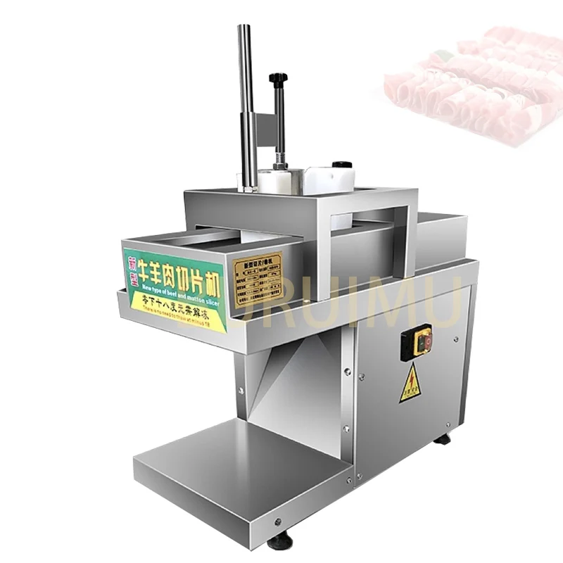 

Electric Meat Slicer Mutton Roll Freezing Beef Cutter Lamb Cutting Machine Stainless Steel Double Cut Lamb Roll Machine