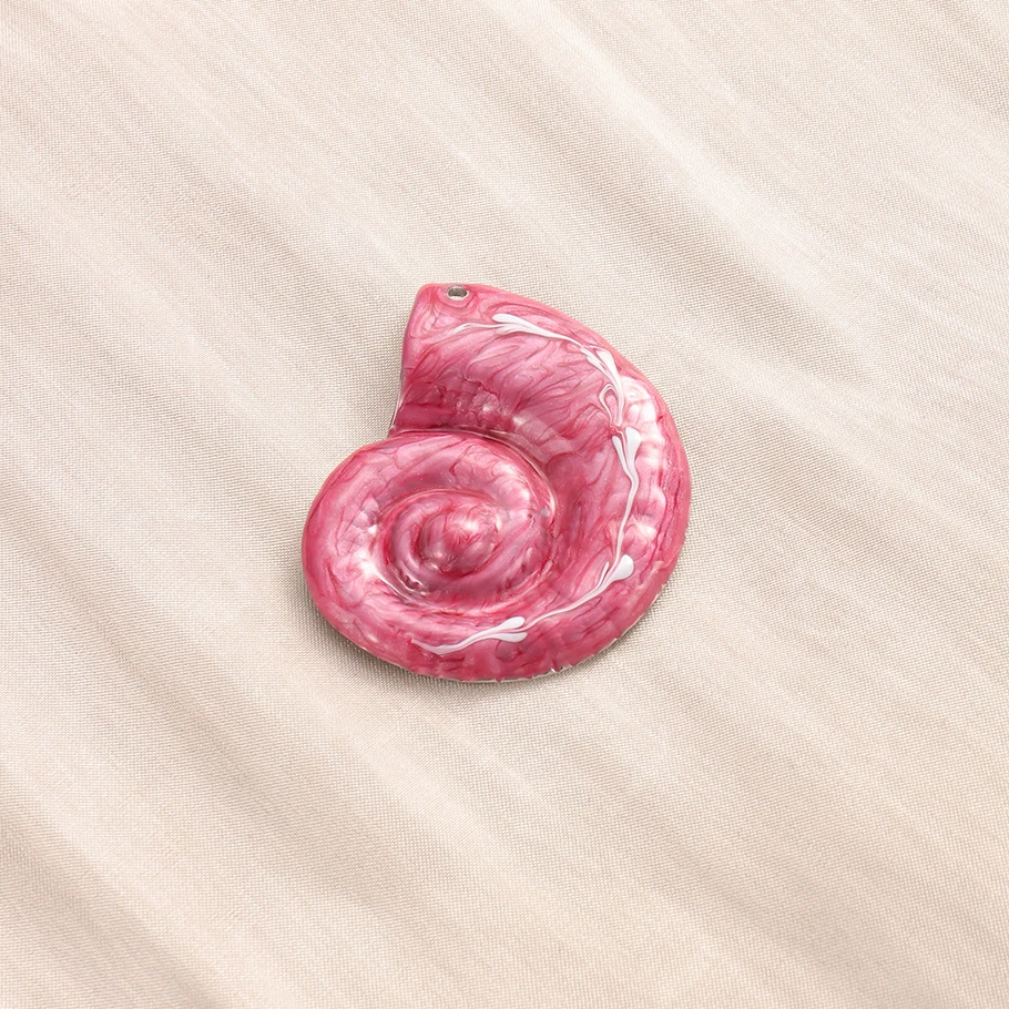 5pcs/lot Pink Color Enamel Stainless Steel Pendants Ocean Animals Sea Star Conch Shell Fish Charms DIY Jewelry Making Findings