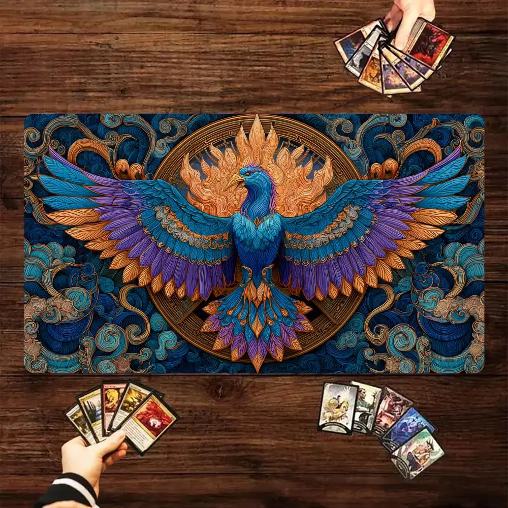 

Fantasy Phoenix Totem Magic Card Battle Mat MTG Playmat Anti-slip Base 35X60CM gathering gaming mats Board Game Mat for TCG