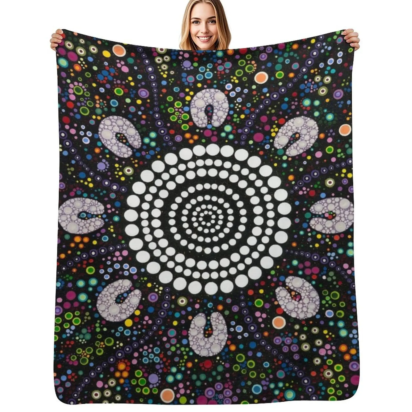 

From Caring Comes Courage Throw Blanket Stylish Decor Blanket Gift for Friends Roommate