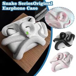 Snake-shaped Protective Case For AirPods Pro 2/3/Pro Anti-drop And Scratch-resistant Handmade Resin Personalized Protective S8S2