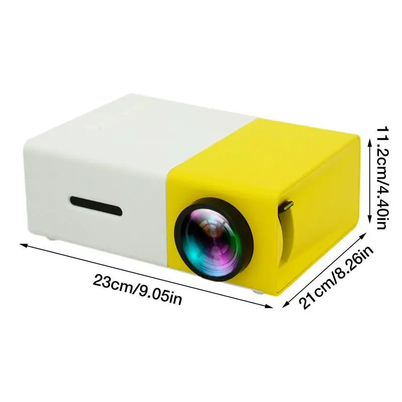 Small LED Projector Durable Ultra Mini Portable Projector For YG300 Easy To Use Multi-Functional LED Projector For Home Cinema