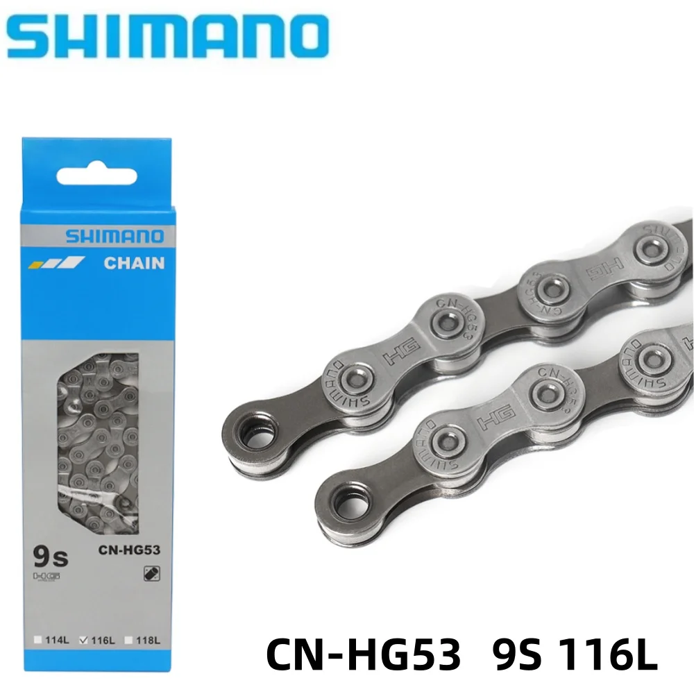 SHIMANO CN-HG53 Original Bicycle Chain 9 Speed MTB Bike Chain 9S 9V 116L Mountain Bike Chains Bicycle Parts